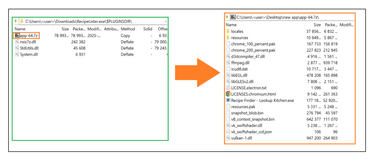 Recipelister contents