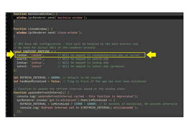Recipe lister code 4