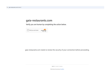 Gaia restaurants homepage