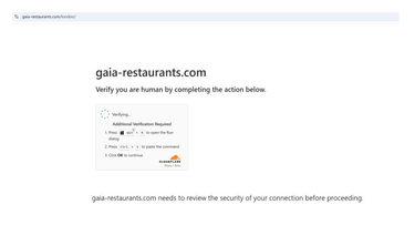 Gaia restaurant verification