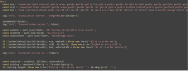 Code contained with restructuring files
